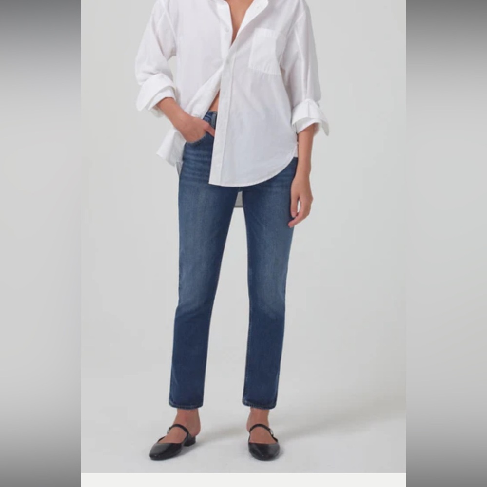 Charlotte High Rise Straight Jeans